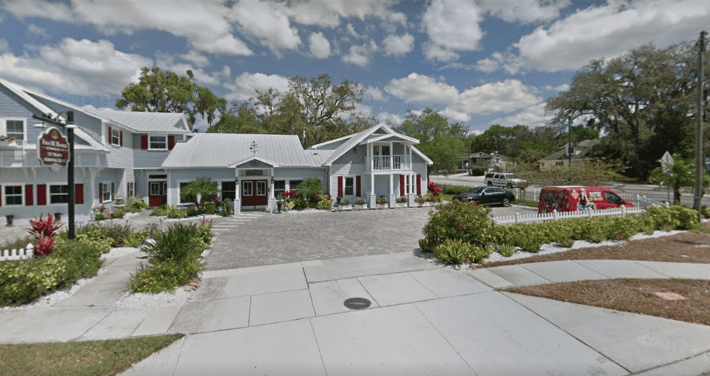 fisheye image of front of Fran Haasch law firm office building