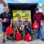 Fran, Rhett and friends supporting hurricane relief with generators and gas cans