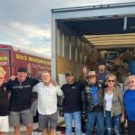 truck full of support supplies for hurrican relief