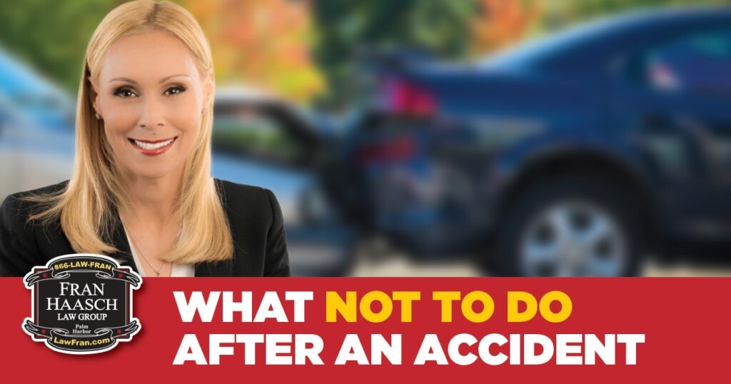 what not to do after an accident