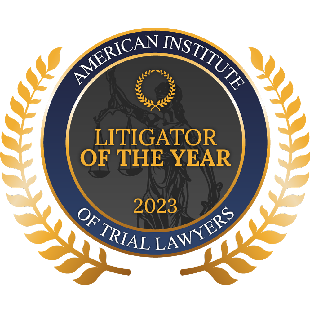 American Institute of Trial Lawyers Litigator of The Year Badge