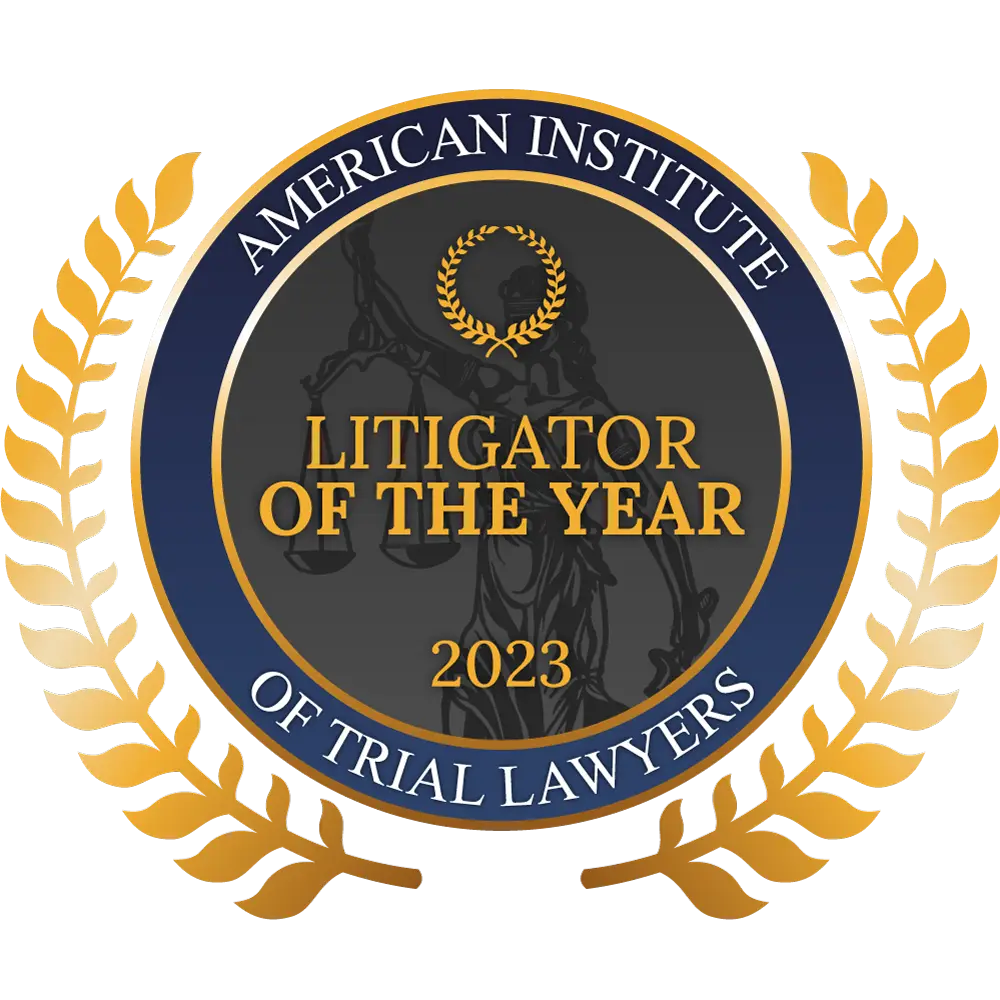 American Institute of Trial Lawyers Litigator of The Year Badge