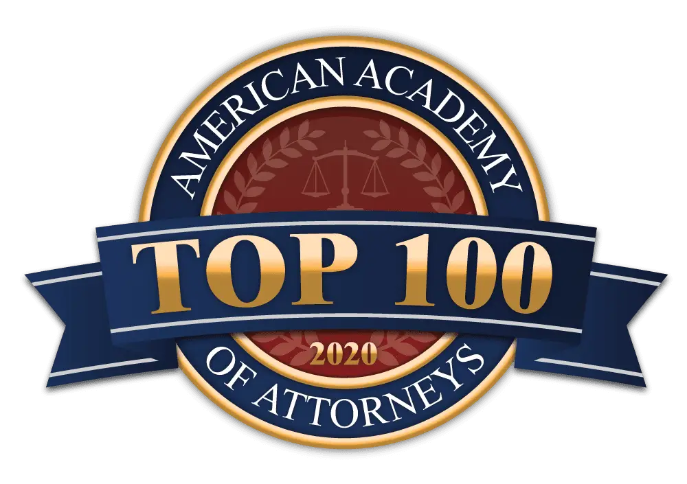 logo Top 100 American Academt of Attorneys image 2020