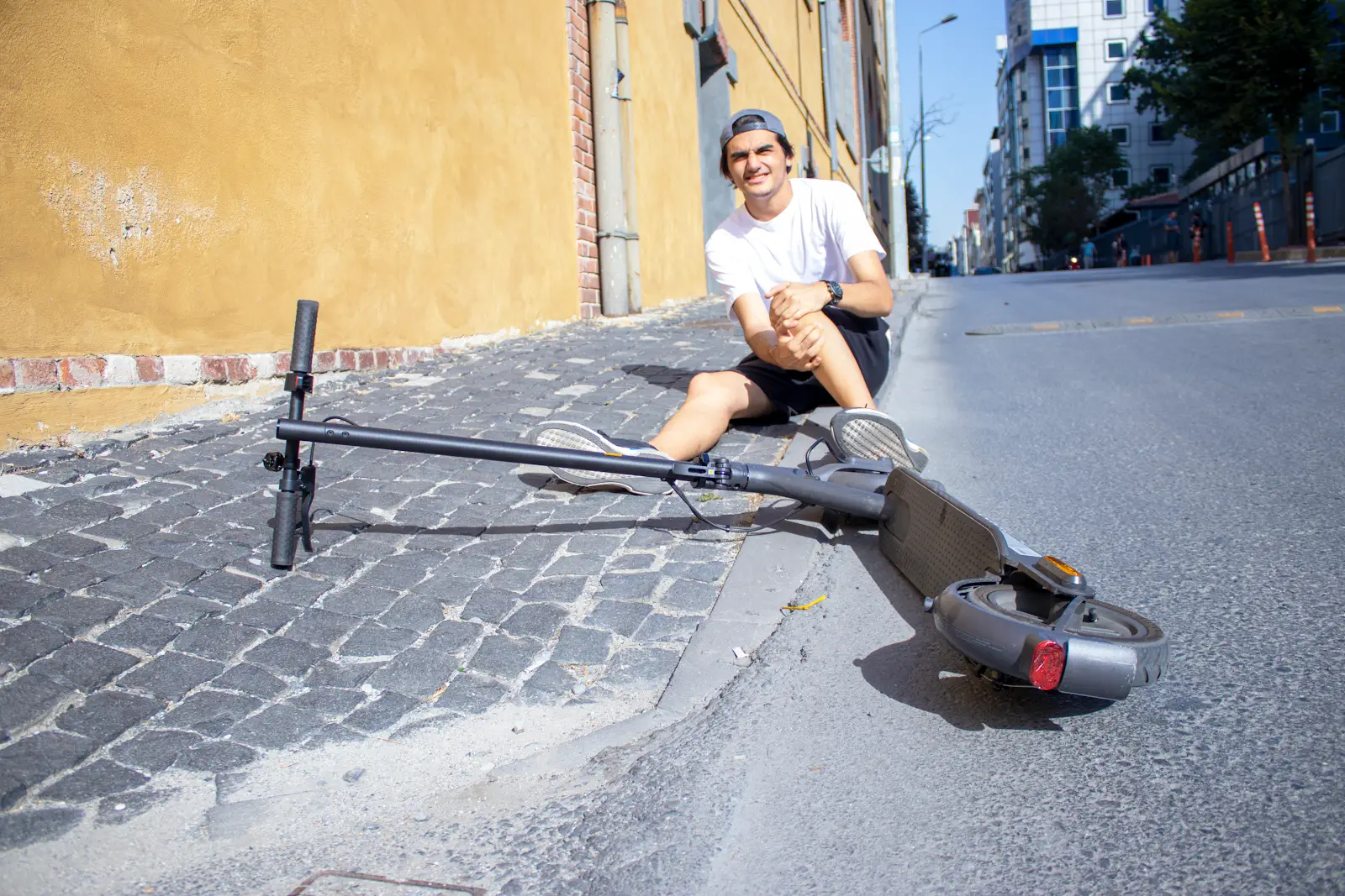 person fell off of their electric scooter, personal injury law theme