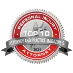 2024 Attorney and Practice Magazine Personal Injury Law Attorney Badge
