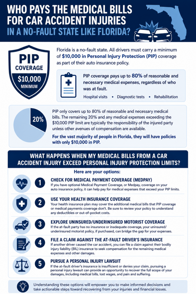 infographic explaining who pays medical bills